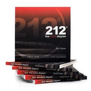 212° the extra degree by Sam Parker - Softcover book on how one extra degree of effort can lead to extraordinary results.